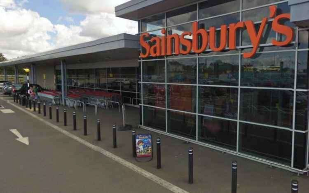 Sainsbury's Helston has urged people to keep wearing masks despite a lifting of restrictions. Picture credit: Google.