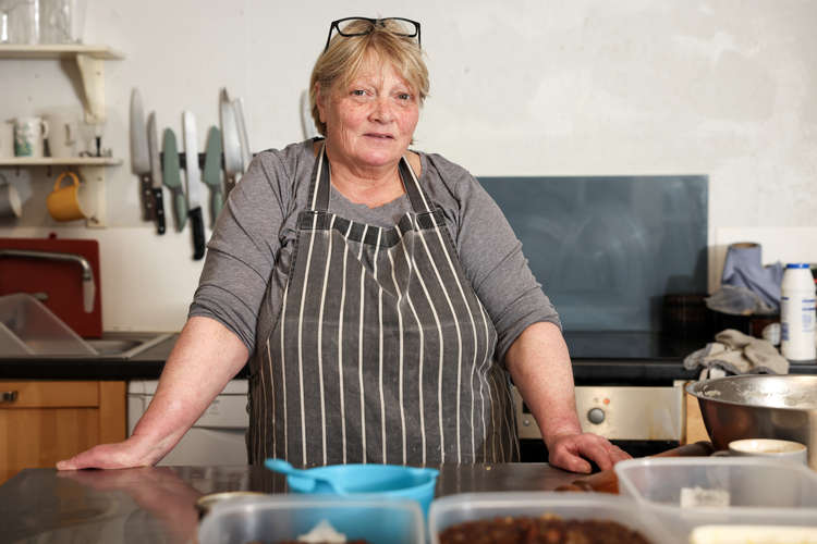 Penny Williams from Penny's Pies in her kitchen in Manaccan. Image credit: Greg Martin.