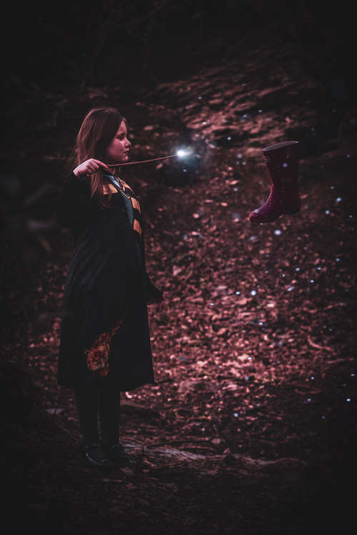 Transport into the world of Harry Potter with a witches and wizards photography session.