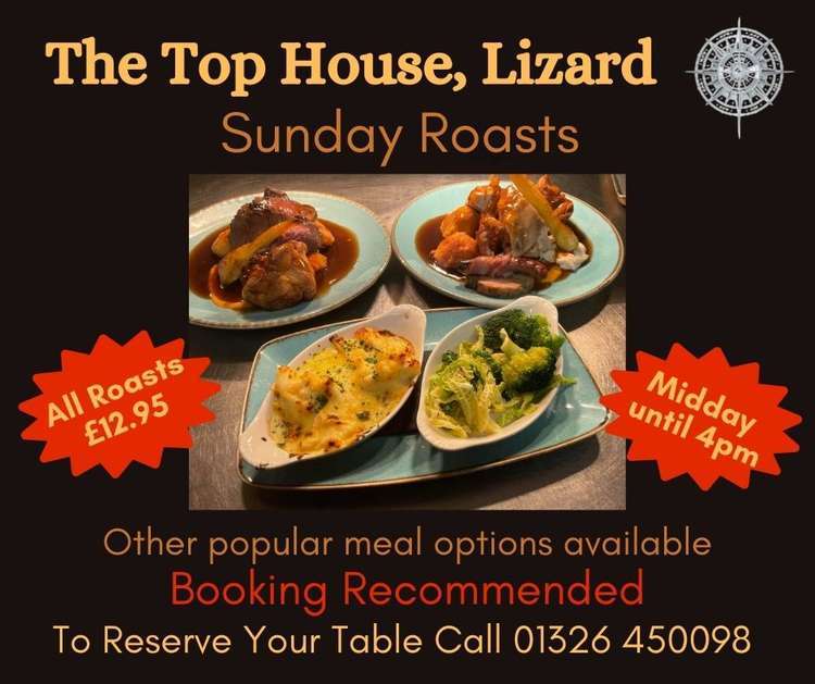 Finish off the week with a tasty Sunday roast at The Top House.