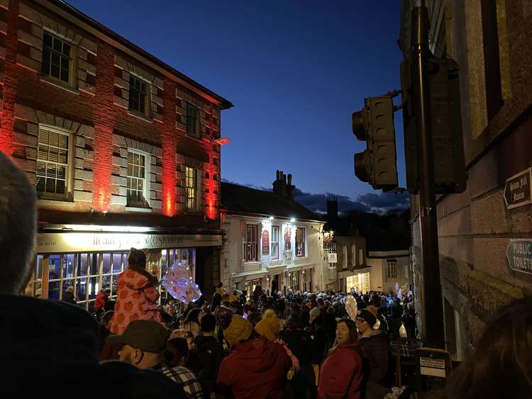 The Helston community pack out the streets for St Piran's Day.