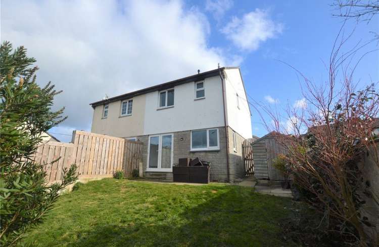 Rear of the property. Nanscober Place Helston. Shared by Bradleys Estate Agents Helston.