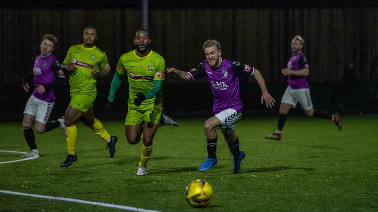 Hitchin Town lost 2-1 to Barwell at Kirkby Road on Saturday. CREDIT: Peter Else