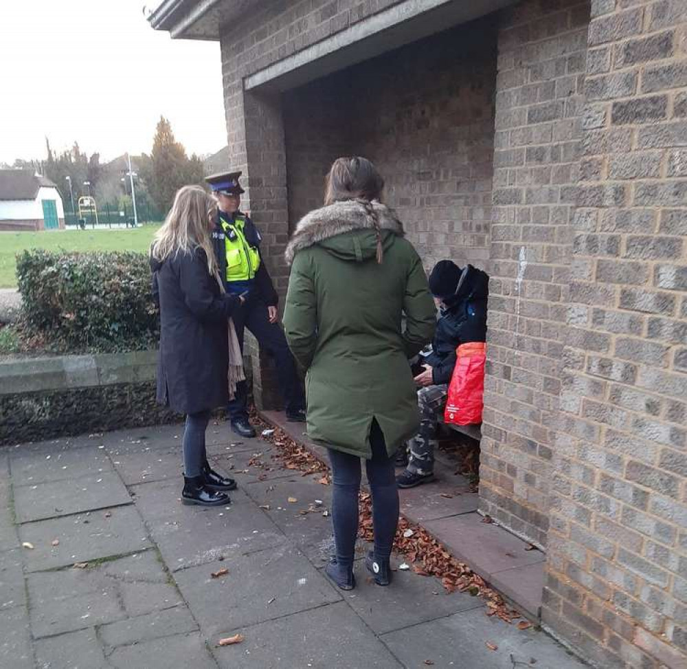 Hitchin: Police carry out Operation Urban Walkabout in our town in bid to help homeless. CREDIT: Herts Police