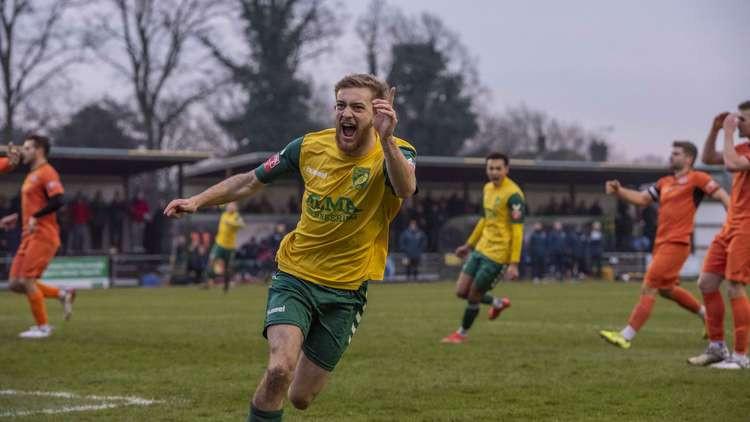 Hitchin Town 4-0 St Ives: Canaries seal emphatic win as Canaries revival  rolls on in front of bumper Top Field crowd - gallery. CREDIT: Peter Else