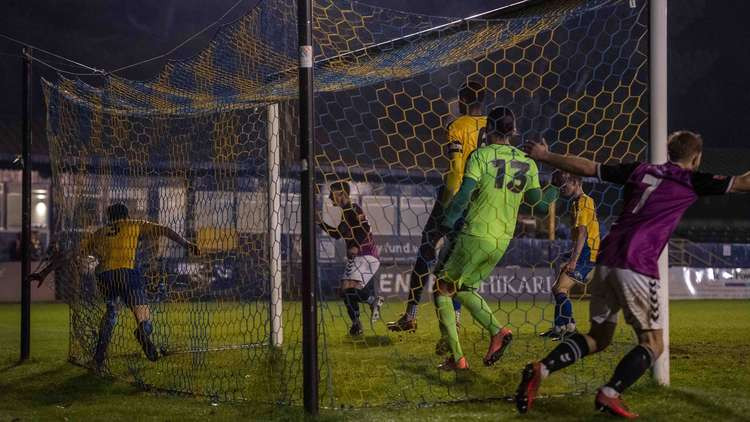 St Albans 2-2 Hitchin Town: Canaries win 5-3 on penalties. CREDIT: PETER ELSE