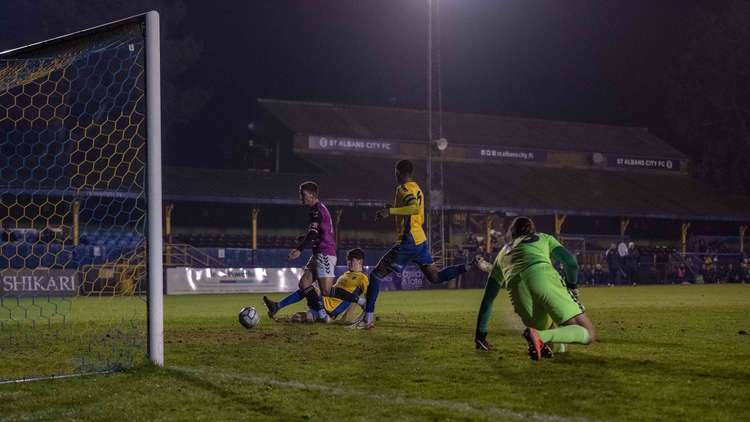 St Albans 2-2 Hitchin Town: Canaries win 5-3 on penalties. CREDIT: PETER ELSE