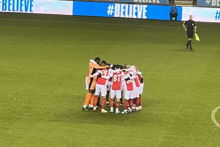 Hitchin: Former Priory School pupil Alex Kirk continues to make progress with Arsenal U21. PICTURE: Alex Kirk played for the Arsenal U21 side at Wigan on Tuesday evening. CREDIT: @laythy29