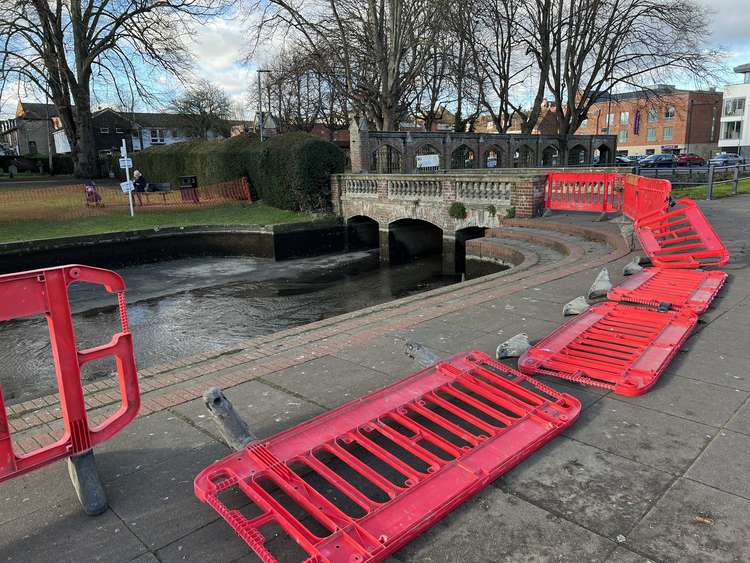 Feeling drained: Hitchin's River Hiz has its annual clean - but where have the swans gone. PICTURE: Hitchin Nub News paid a visit to our town's Riverside this week to observe the work that is being undertaken during the River Hiz's annual clea