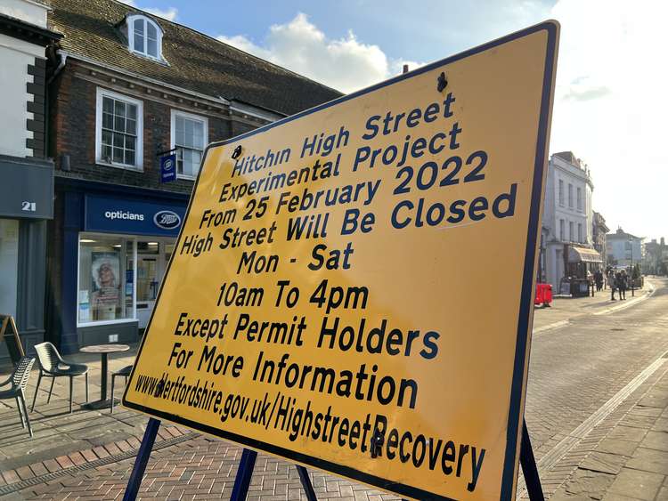 So: What do you think about the pedestrianisation of Hitchin town centre. CREDIT: @HitchinNubNews