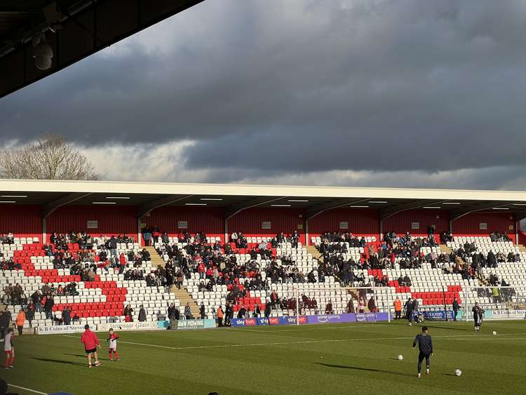 Paul Tisdale's Stevenage side moved up to 17th position in front of nearly 3,000 at Broadhall Way. The Boro boss took time to praise the backing from supporters. CREDIT: @laythy29