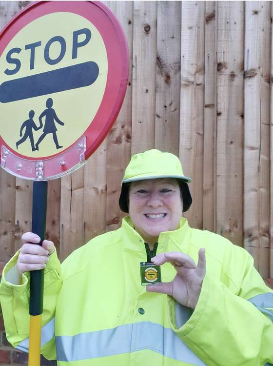 Up Close: Amanda Reed lollipop lady – our town's true unsung Hitchin hero. CREDIT: Amanda Reed