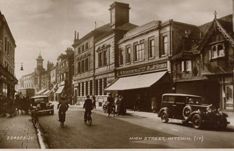 PICTURE: This shot of Hitchin's Woolworth's was taken shortly after it opened in 1931. CREDIT: Woolies Buildings Now and Then