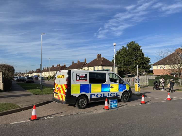 Breaking: Police close road after incident in Hitchin's Westmill as helicopter circles. CREDIT: @HitchinNubNews