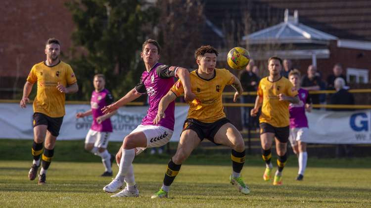 Hitchin Town battle to earn point after goalless draw at Alvechurch on Non League Day. CREDIT: PETER ELSE