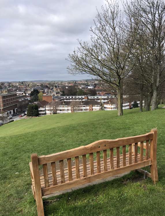 The famous Windmill Hill bench. CREDIT: Anne Senechal