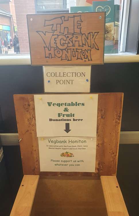 VegBank donation point in Co-op