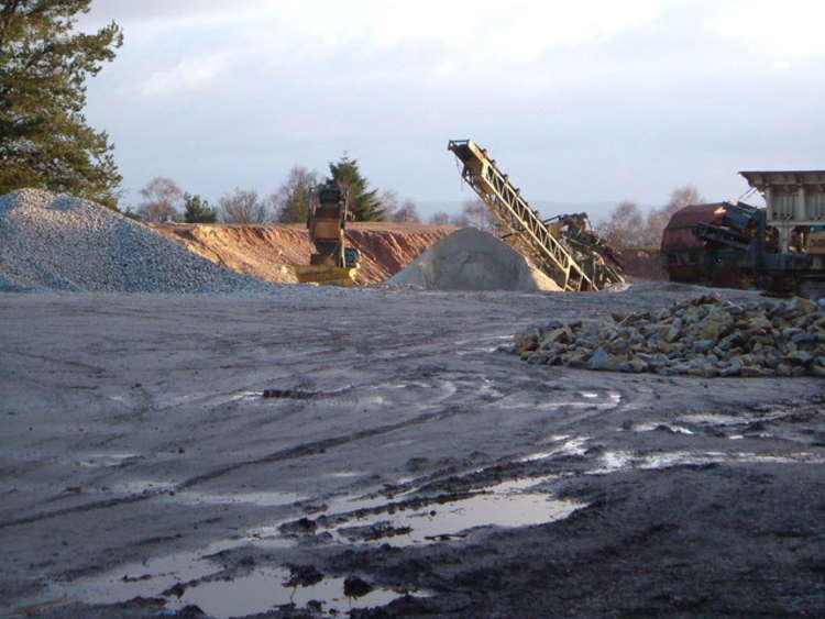 Haldon Quarry in Devon was also used for sand and gravel extraction. Credit Derek Harper/Geograph.