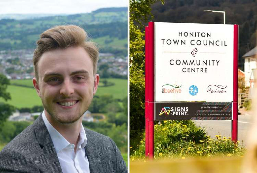 L: Jake Bonetta, Town and District Councillor for Honiton St. Michael's (Tyler Bonetta). R: Honiton Town Council saw six resignations in one evening on Monday 10 January (Honiton Town Council)