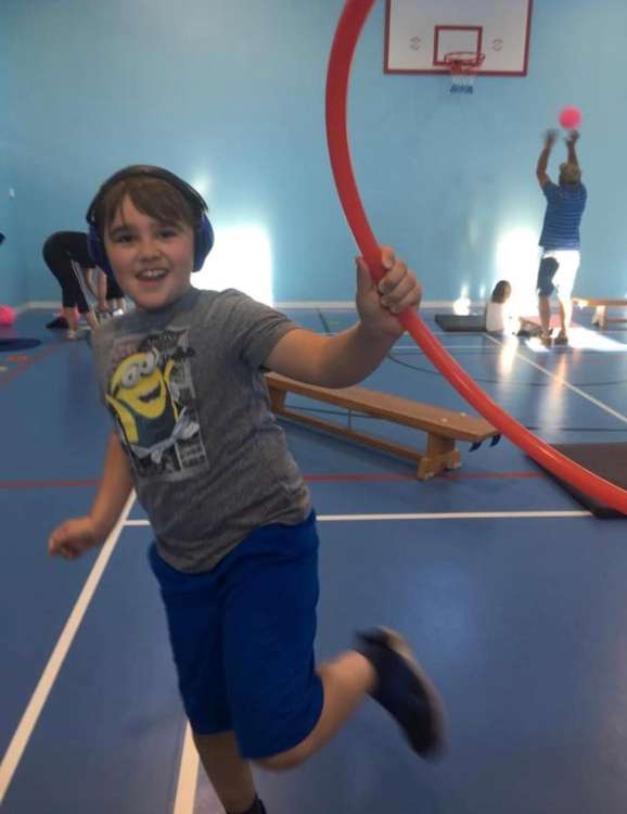 Oliver Bamford, aged 11, enjoying a session. Credit: Lea Brown