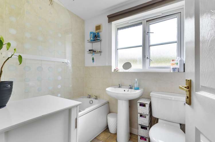 The bathroom is modern, and features both a bath and a shower (Bradleys)