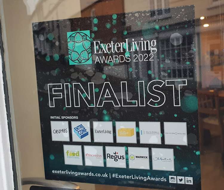 The Coffee Bank has been named as a finalist in the Exeter Living Awards