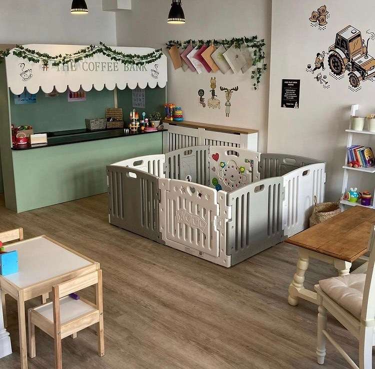 The cafe features a play area for children. Credit: The Coffee Bank