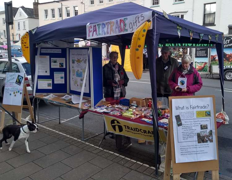 Fairtrade Stall in Honiton in November 2021. Credit: Rosemary Gilbert