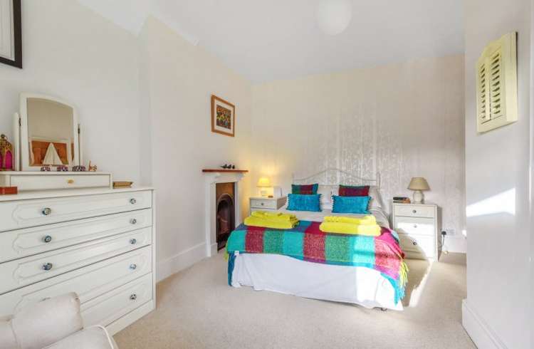 The double bedroom is nicely decorated. Credit: Bradleys Honiton.