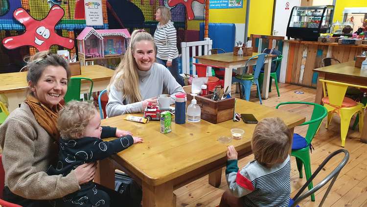 Friends Tilly and Bekki really enjoy coming to Full of Beans