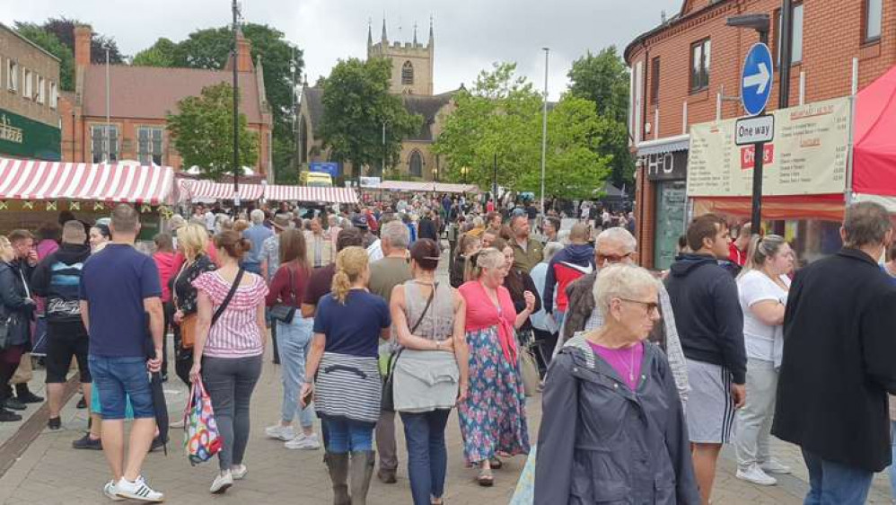 The last food and drink festival in Hucknall was attended by over 4000 people. Photo courtesy of Ashfield District Council.