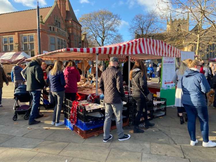 Hucknall residents defied the cold weather to support the food and drink festival. Photo Credit: Tom Surgay