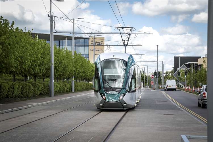 Tram passengers are being urged to wear masks. Photo courtesy of NET.