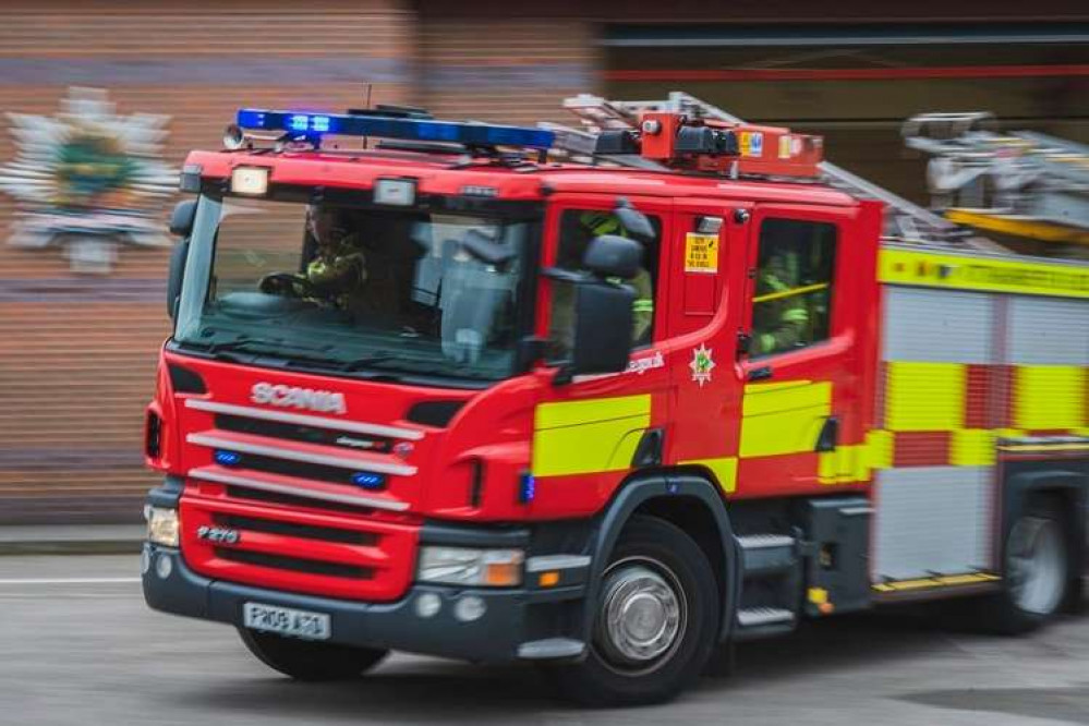 Two people died in a house fire in Kirkby-in-Ashfield on Saturday. Photo courtesy of Nottinghamshire Fire and Rescue Service.