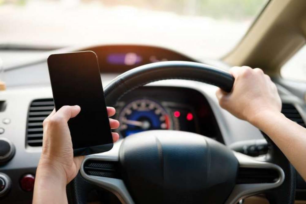 The new laws which relate to using a mobile phone whilst driving, come into effect across the country next month. Photo courtesy of Nottinghamshire Police.