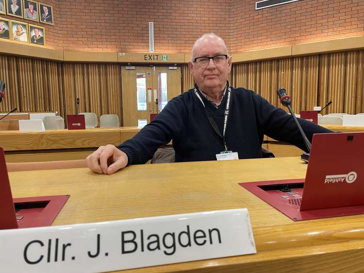 Councillor Jim Blagden has battled cancer for the last seven months. Photo courtesy of Ashfield Independents.