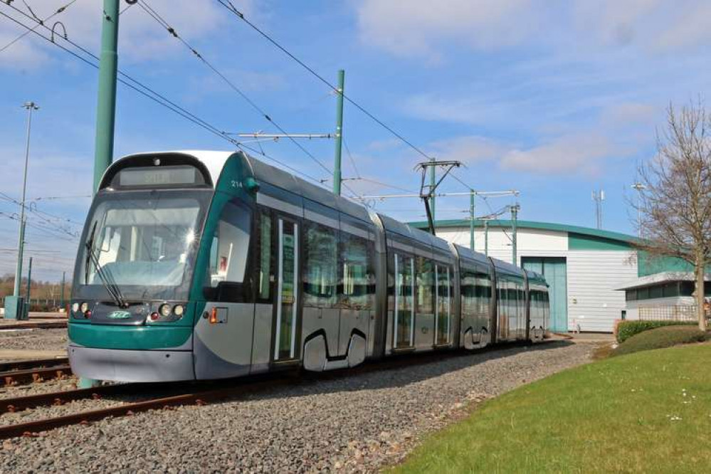 A Nottingham Express Transit tram. Image: NET publicity shot.