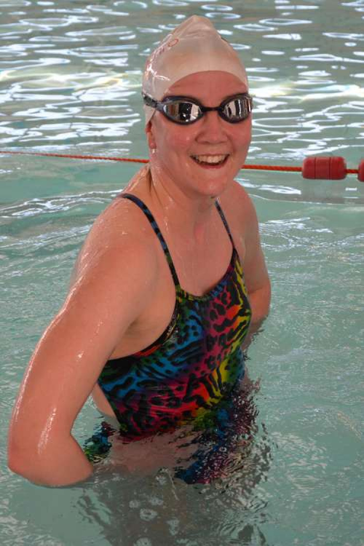 Livvy Shelton (pictured) completed the swim on Saturday, raising over £700. Photo courtesy of Livvy Shelton.