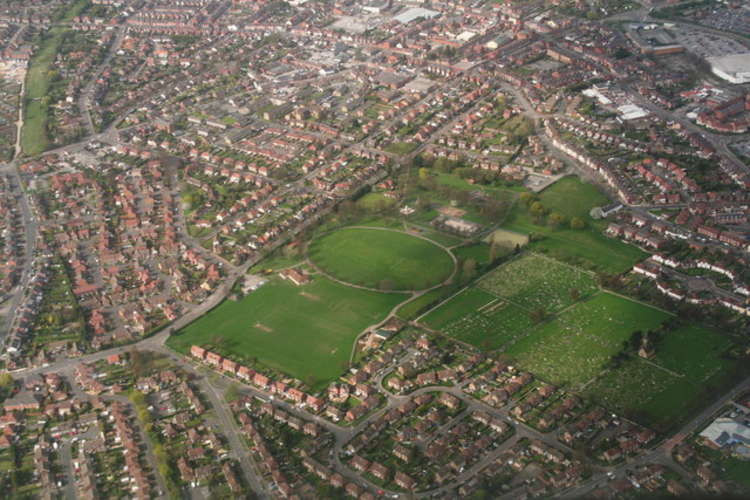 Hucknall residents are being encouraged to enter the photographic competition. Pictured: An aerial shot of Hucknall with Titchfield Park in the centre. © Copyright Chris and licensed for reuse under this Creative Commons Licence (CC BY-SA 2.0).