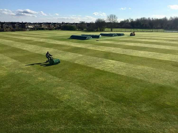 Hucknall's season starts in a fortnight. Photo courtesy of Hucknall Cricket Club.