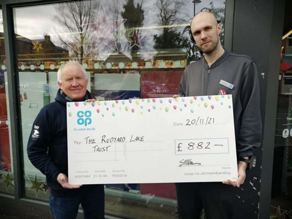 Rudyard Lake received £882 from the Co-op.