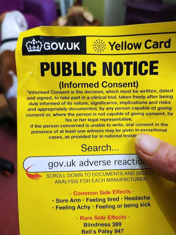 Many false leaflets are yellow or use the GOV.UK logo to imitate authenticity. (Image - Sarah Southern)