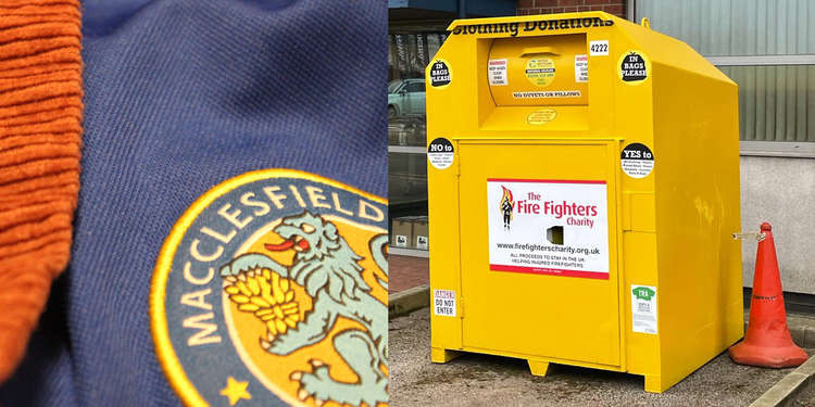 Spare clothes donated to Macclesfield Fire Station has saved it from going to landfill and done wonders for charity.