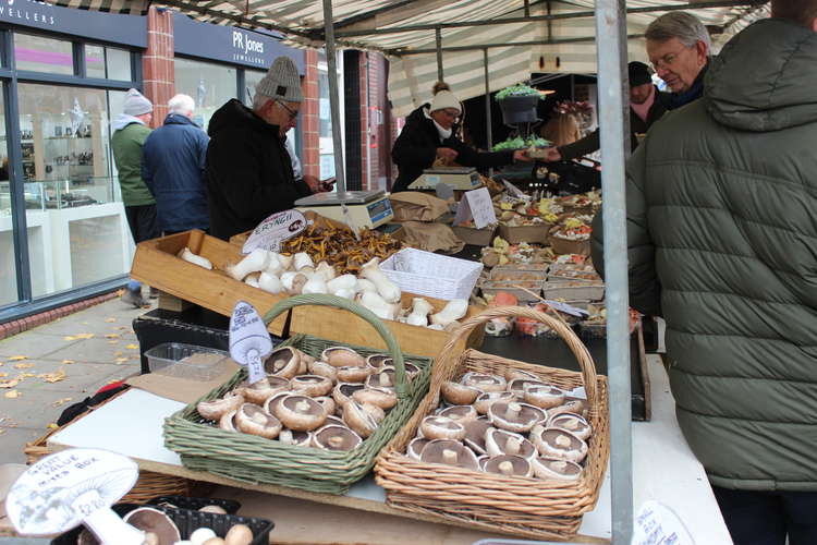 This Market Place mushroom stall was filled with fungi fans.