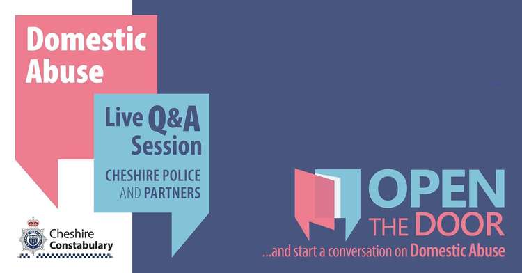 Cheshire Police will be hosting web chats on domestic abuse, and the first Q+A is tomorrow at 10am.