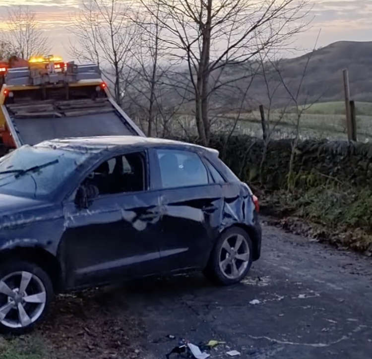 The car was removed at 3pm, and the Sutton road has now reopened.