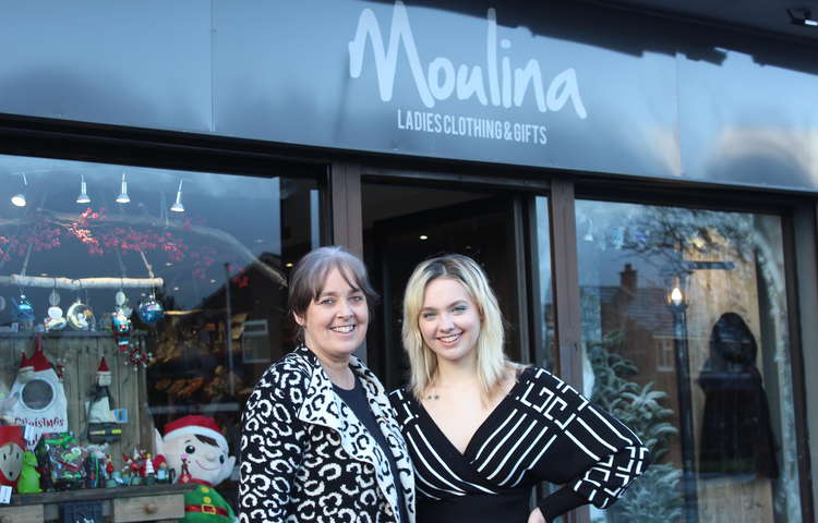 Macclesfield: Moulina's Jane and Jade Tideswell. They will properly mark their fifth anniversary with special offers after the festive period.