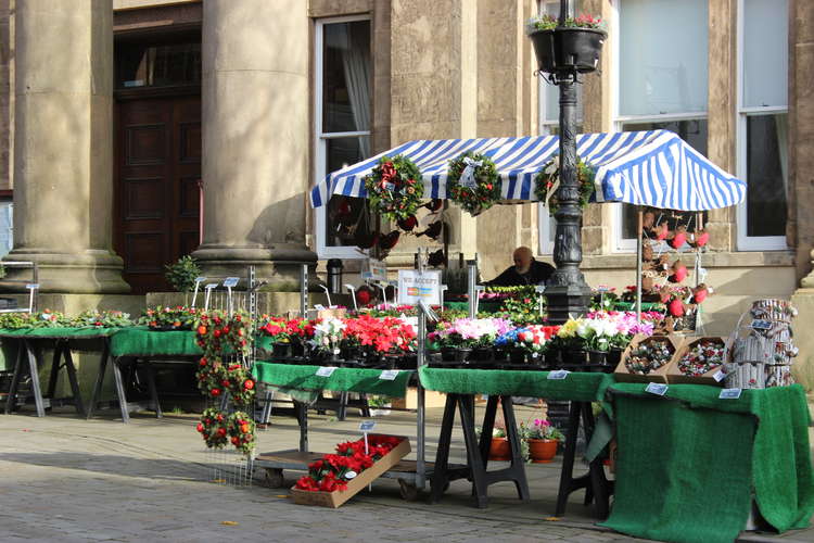 The survey also concerns the flower man who appears on weekdays outside Market Place.