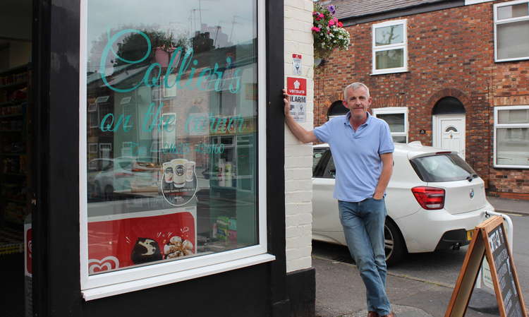 Ex-chef Mike Collier has spent half his life in Macc, and is now helping out the community with his new store on the Brock Street/Coare Street corner. (Image - Alexander Greensmith)