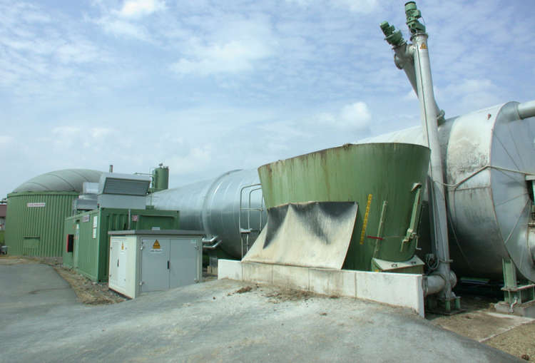 A biogas plant in Germany. Please note: this is purely for illustrative purposes, and is not representative of what the new site will look like. (Image - CC 3.0 Unchanged bit.ly/3GIqLld Volker Thies)